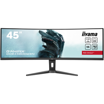 Монітор 44.5" IIYAMA GCB4580DQSN-B1 VA изогнутый Display Port/ 2xHDMI/ USB Type-C/ Mini-Jack (3.5 mm)/ USB 3.2/ LAN