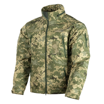 Куртка Vik-Tailor SoftShell з липучками для шевронів ММ-14 піксель ЗСУ 50