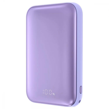 УМБ Павербанк 10000 mAh 20W Magsafe Apple із швидкою та бездротовою зарядкою Proove Vibe Energy Magnetic Power Bank зовнішній акумулятор Фіолетовий