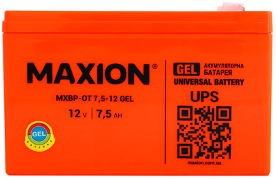 Аккумуляторная батарея Maxion MXBP-OT 7.5-12 GEL