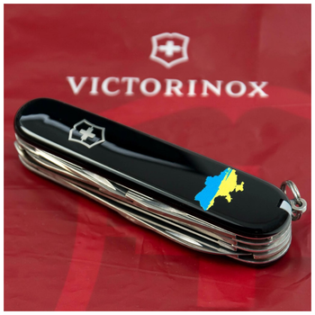 Ніж Victorinox Huntsman Ukraine "Карта України Жовто-Блакитна" (m442113)