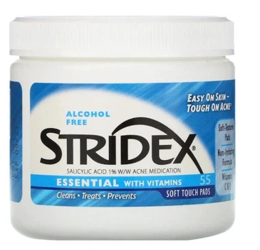 Серветки проти акне Stridex Essential Acne Treatment Pads 1% Salicylic Acid 55 шт