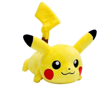 М'яка іграшка Пікачу що лежить з аніме Покемон Pokemon 21 см