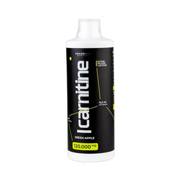 Карнітин Progress Nutrition Carnitine Liquid 120.000 mg, 1000 мл. (Зелене яблуко)