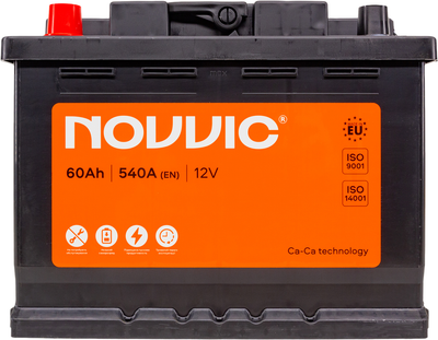 Аккумулятор NOVVIC 12 V 60 Ah 540 A L[+] (5999547770802)