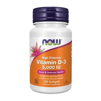 Вітамін Д3 5000 МО Now Foods Vitamin D3 5000 МО Now Foods 120 капсул
