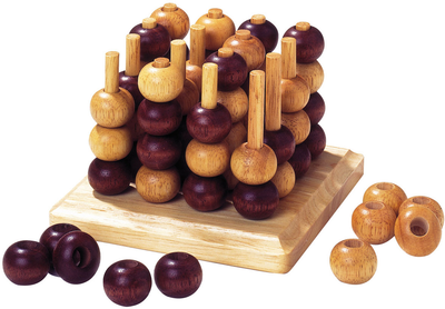 Gra planszowa Goki Wooden Tic Tac Toe 3D (4013594090582)