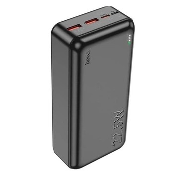 Внешний портативный аккумулятор Павербанк Hoco J101B Astute Fully Compatible 30000mAh 22.5W 2USB/1Type-C с быстрой зарядкой QC3.0+PD3.0 Black
