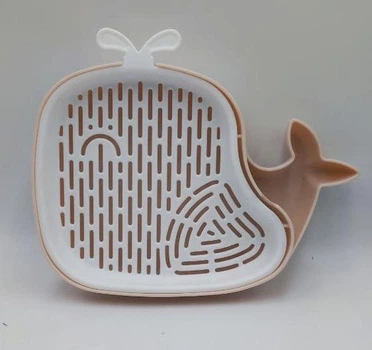 Лоток гідропоніка Green Island WHALE 16*14 см темно-лососевий для пророщування трави хатнім тваринкам