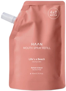 Рефілл для наповнення спрею для порожнини рота haan Mouth Spray Refill Духм'яний чай та м'ята 80 мл (5060917127332)