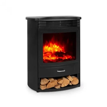 Электрокамин электрический камин обогреватель Klarstein Bormio S 950/1900W цвет черный (10034249)