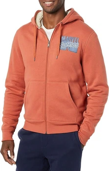 Худі-шерпа на блискавці Marvel Sherpa-Lined Full-Zip Hoodie Color: Marvel Comics Logo 2XL
