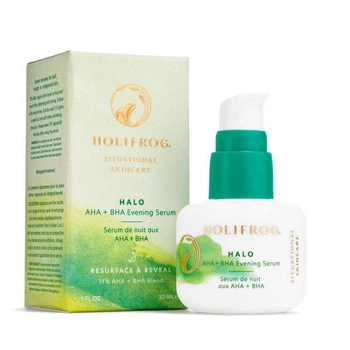 Нічна сироватка з AHA- та ВНА-кислотами Holifrog Halo AHA + BHA Evening Serum 30 мл