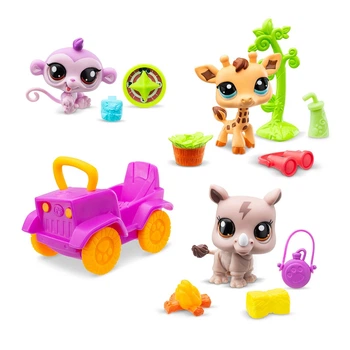 Игровой набор Littlest Pet Shop – Сафари (3 фигурки, аксесс.)