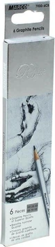 Набір графітних олівців Marco Raffine 6шт шестигранних НВ-8В (7000-6CB)