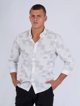 Рубашка с рукавом 3\4 Jack & Jones 216231509 M (80275M) Белый
