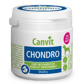 Витамины Canvit Chondro for dogs для здоровья суставов у собак 100 гр