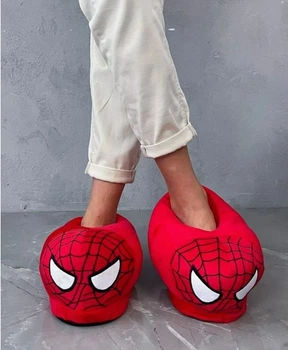Тапочки Кігурумі іграшки Kigurumi Marvel Людина-Павук Spider-Man Плюшеві Чоловічі Червоний 36-43 (М753215)