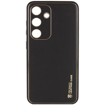 Кожаный чехол Xshield для Samsung Galaxy S23 FE (Черный / Black) (175998)