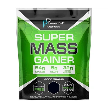 Гейнер Powerful Progress Super Mass Gainer (4 кг, strawberry)