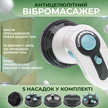 Масажер ручний вібромасажер антицелюлітний Sculptural Body Innovations MA 118