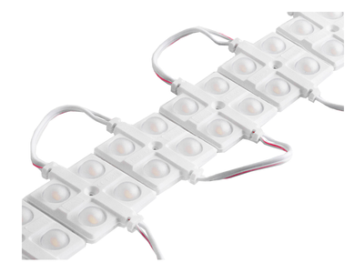 Світлодіодний модуль 2835-4smd 12V IP65 з лінзою білий (по 20шт пластина) LEDUA