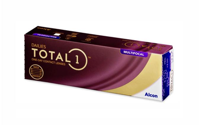 Однодневные линзы Alcon Dailies Total 1 Multifocal, аддидация MED, -5 30 шт.