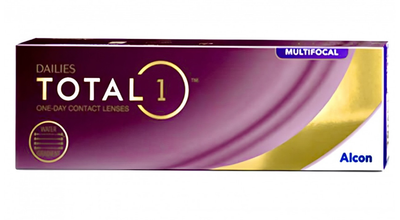 Однодневные линзы Alcon Dailies Total 1 Multifocal, аддидация LO, +1 30 шт.