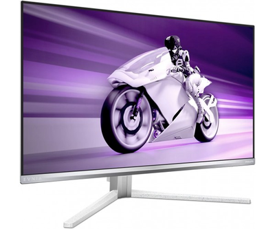 TFT 27" Philips 27M2N8500, QD-OLED, QHD, 360Hz, 0,3ms, 2xHDMI, DP, USB-hub, HAS, Pivot, колонки, біл