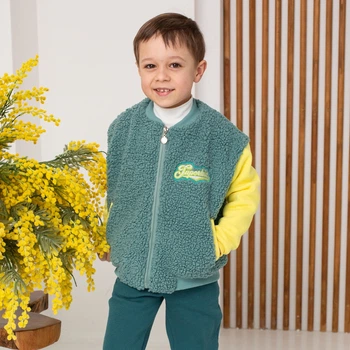 Джемпер дитячий унісекс букле Trendy Tot 03-01413 зелений 128 см (8 років)