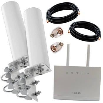 4G Wi-Fi Роутер (HiLink D311) + Две Всенаправленные MИMO Антенны (20 дБ)