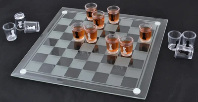 Алко игра "Пьяные шахматы" с рюмками, настольная игра