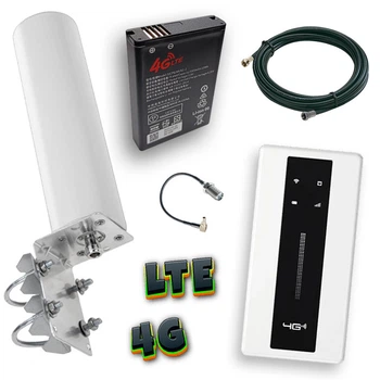 4G LTE Wi-Fi Роутер (MF710) + Широкополосная Всенаправленной MIMO Антенна