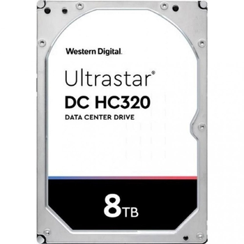 Жесткий диск 8 ТБ Western Digital DC HC320 (для сервера, 3.5", 7200 об/мин, 256 МВ, SAS 3.0) Б/У