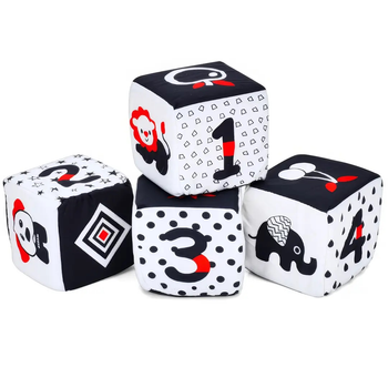 Дитячі розвиваючі м’які кубики Limo Toy 4 шт. 9151A