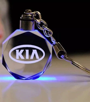 Брелок автомобильный на ключи Киа GF авто брелок с логотипом Kia с подсветкой (R051171)