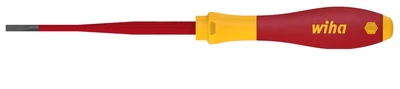Шлицевая отвертка SL 3.5 x 100 мм SoftFinish electric slimFix Wiha 35446