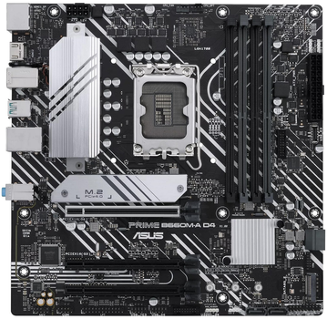 Материнcька плата ASUS PRIME B660M-A D4-CSM s1700 B660 4xDDR4 M.2 HDMI DP mATX CSM (90MB19K0-M1EAYC)