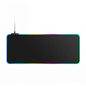 Коврик Игровая поверхность для мышки и клавиатуры TWolf P2 с RGB подсветкой 800*300*3mm. Черная