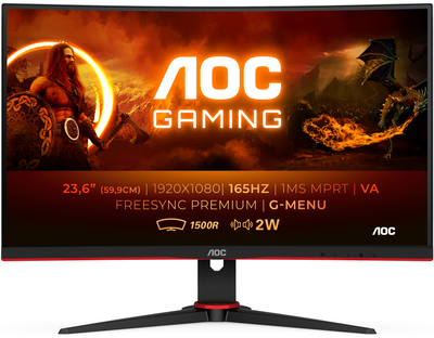 Монитор 24" AOC Gaming C24G2AE Full HD VA 165 Гц Б/В g1