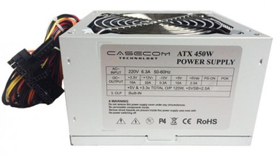 Блок питания CaseCom 450W серебристый (176257)