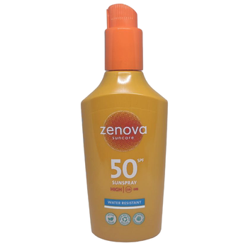 Сонцезахисний спрей Zenova Suncare Sun Spray SPF 50 водостійкий 200 мл