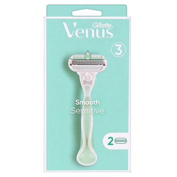 Станок для гоління Gillette Venus Smooth Sensitive із 2 змінними касетами