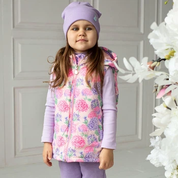 Жилет утеплення для дівчинки Trendy Tot 03-01405 рожевий 122 см (7 років)