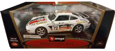 Ексклюзивна модель Bburago Porsche 911 CARRERA Racing (1993) (Масштаб 1/18) White