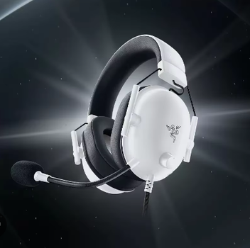 Наушники проводные Razer Blackshark V2 X White с адаптивным звуком для игр и микрофоном
