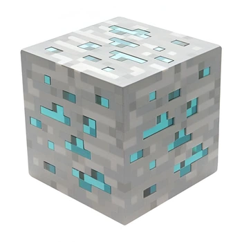 Ночник руда Майнкрафт Minecraft аккумуляторный USB алмаз синий