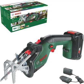 Аккумуляторная садовая пила Bosch KEO + 1 аккумулятор PBA 18V 2 А·ч + Полотно по дереву Top for Wood S644D + Зарядное устройство AL 18V - 20 (0600861A00)