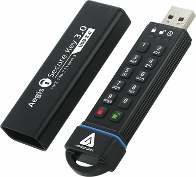 Флеш пам'ять Apricorn Aegis Secure Key 120GB USB 3.0 Black (ASK3-120GB)