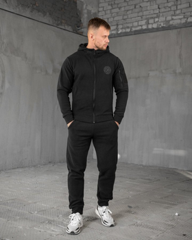 Флісовий спортиий костюм руни Black L